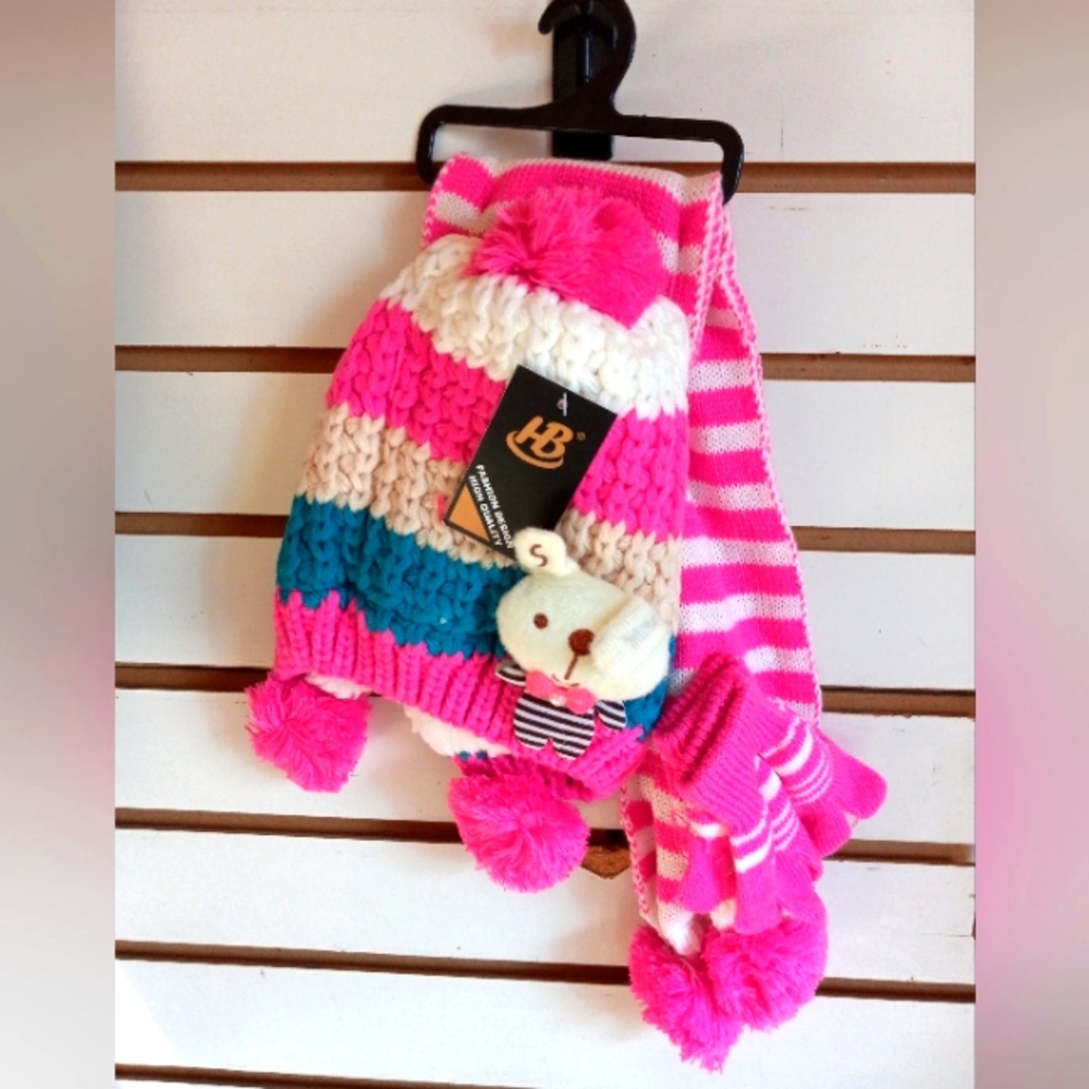 Hat,Scarf & Glove 3Piece Set